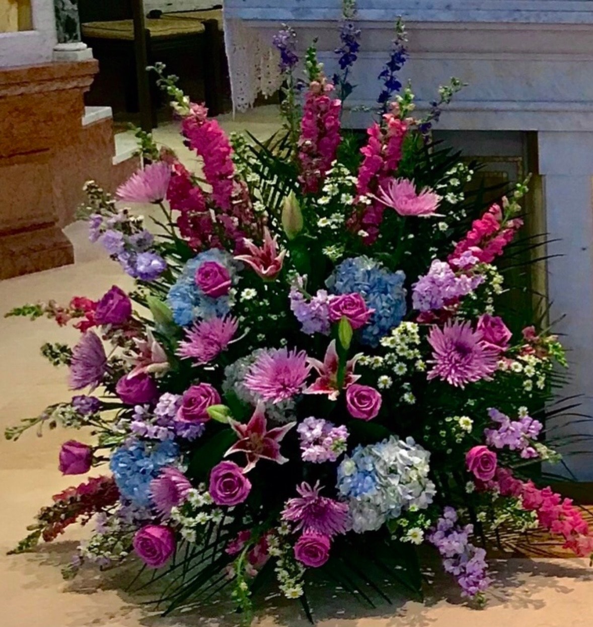 Funeral floral arrangement